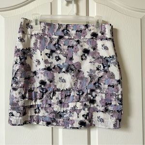 Loft 6 Lilac Flower Petal Skirt
